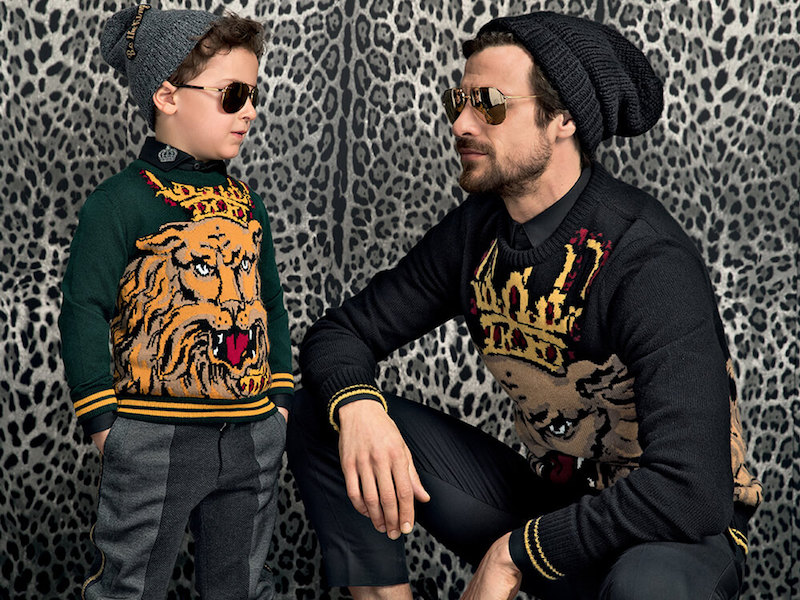 Dolce & Gabbana Children's Wool Knit with Embroidery