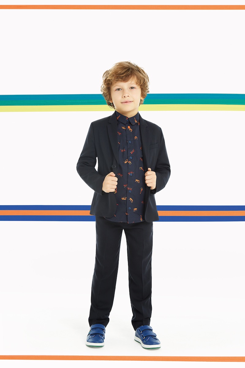 Paul Smith Boys' Navy 'A Suit To Smile In' Wool Trousers