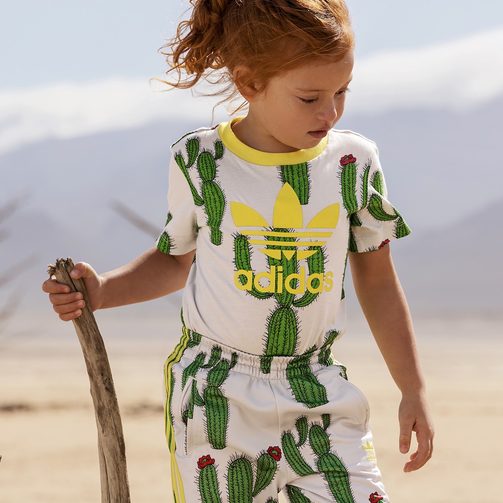 adidas Originals by Mini Rodini Cactus Organic Cotton Jersey T-Shirt