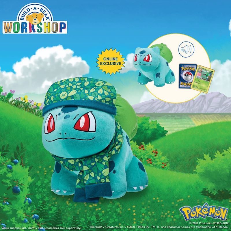 Pokémon Build-A-Bear Workshop Exclusive Bulbasaur Bundle