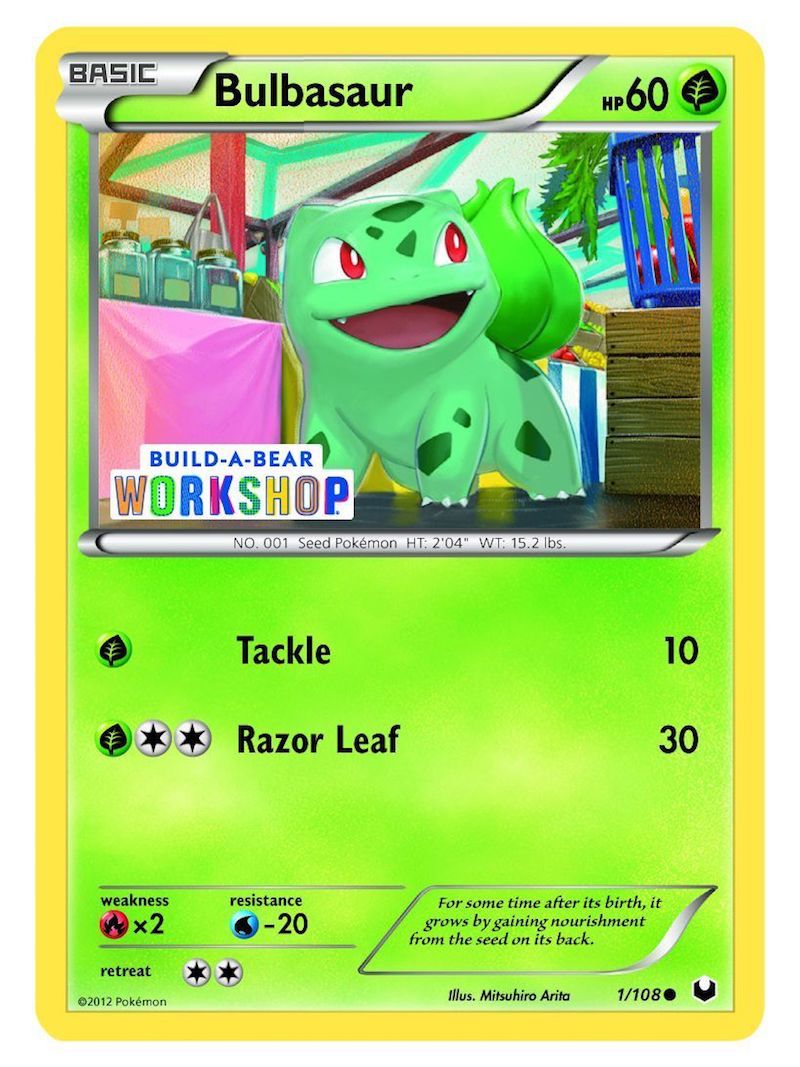 Pokémon Build-A-Bear Workshop Exclusive Bulbasaur Bundle