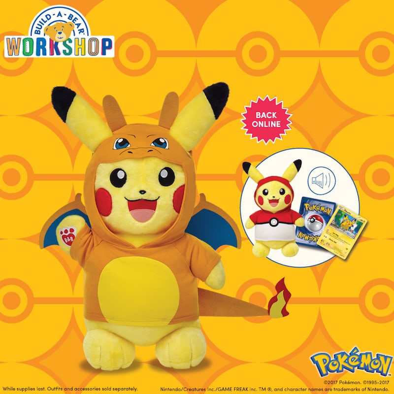 Pokémon Build-A-Bear Workshop Exclusive Pikachu Bundle